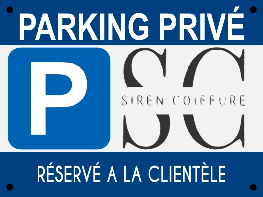 Panneau Parking réservé à la clientèle, avec logo,  40 x 30 cm, PVC 3mm