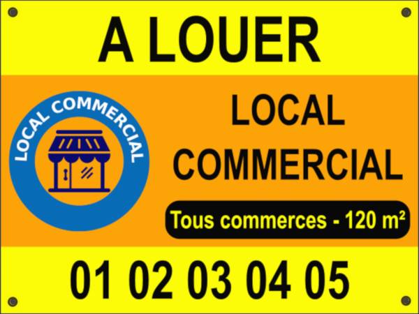 Panneau Local Commercial A Louer personnalisable
